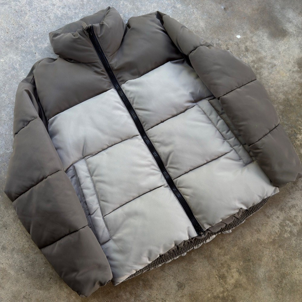 Vintage Y2K Abercrombie & Fitch Puffer Jacket Gorpcore Brown XS (b2)